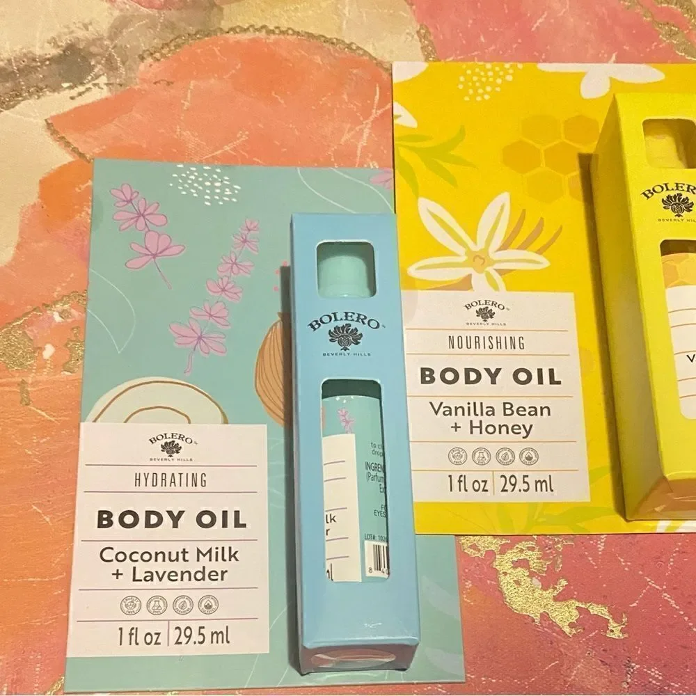 🛍️Bolero pack of 2 Hydrating Body oil 1 FL OZ 29.5ml 🎁